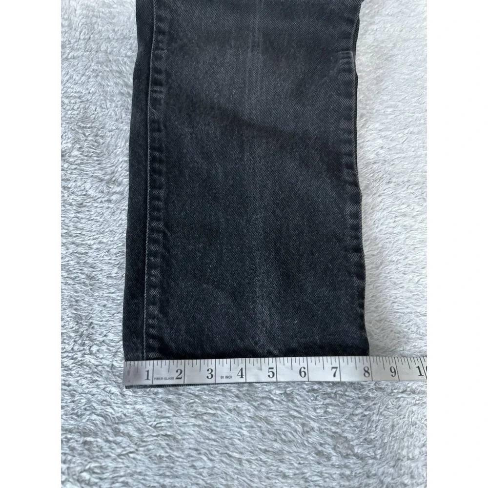 LL Bean Women's Black Straight Denim Jeans Size 4 Regular 26x28‎ Pants Cotton